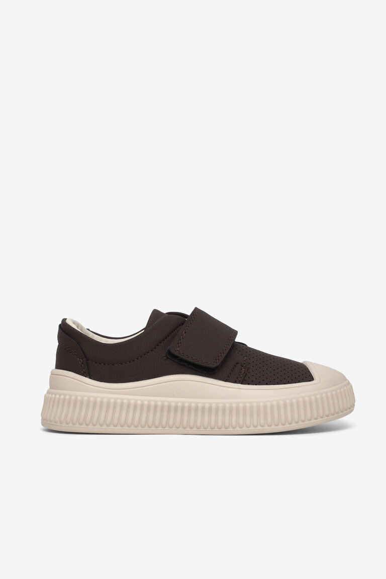 Çocuk Unisex Acı Kahve Çocuk Cırtlı Rahat Kalıp Sneaker