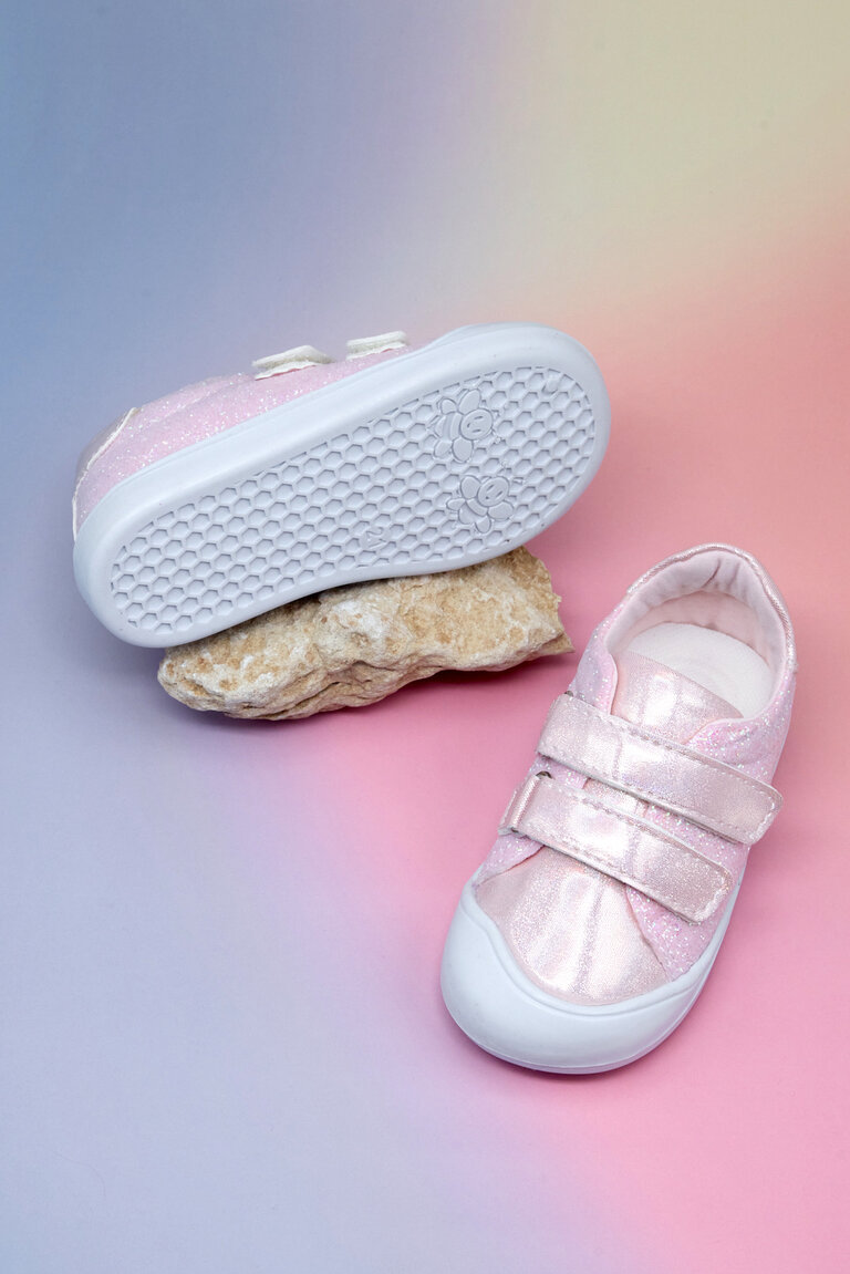 Kız Çocuk Pembe İlk Adım Taşlı Rahat Kalıp Sneaker