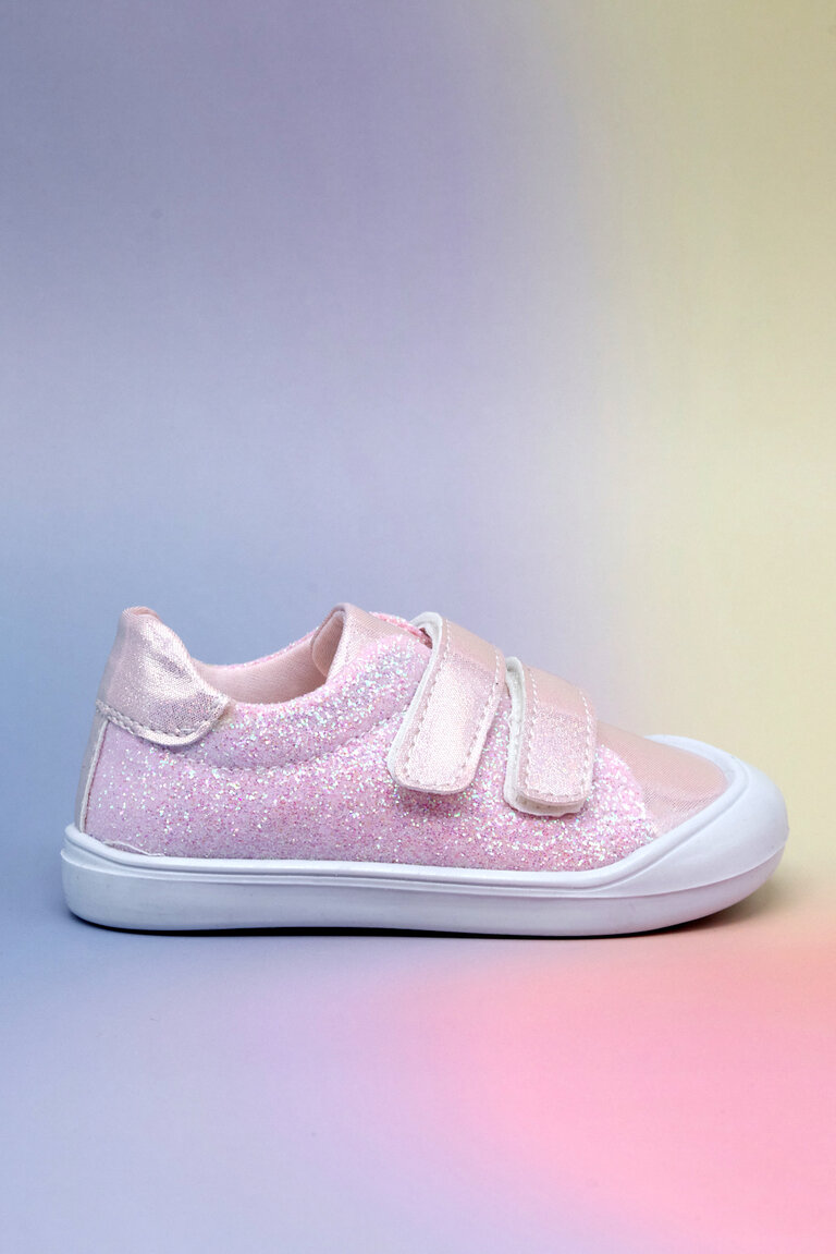 Kız Çocuk Pembe İlk Adım Taşlı Rahat Kalıp Sneaker