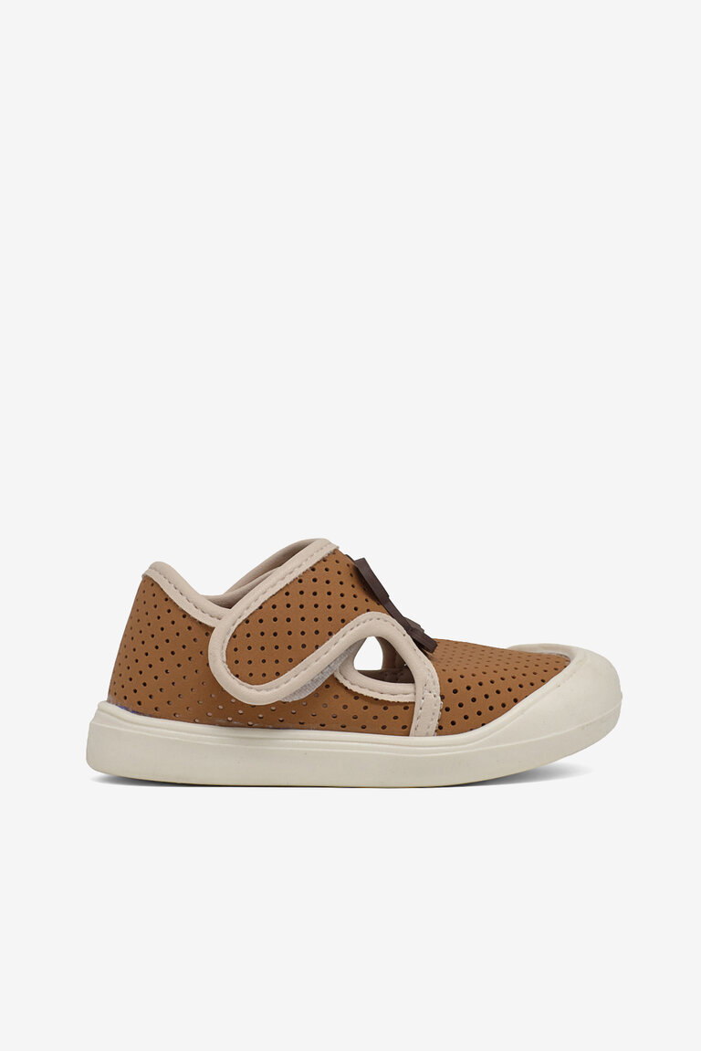 Kız Çocuk Camel Ayıcık Detaylı Rahat Kalıp İlk Adım Sneaker