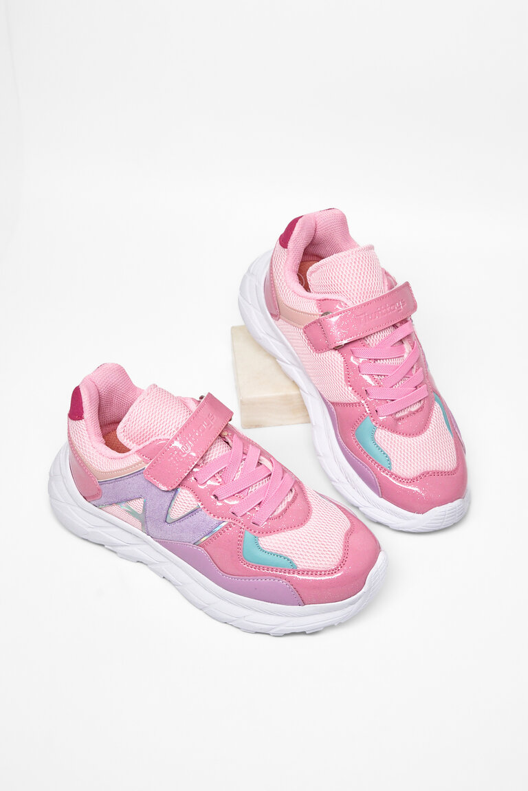 Çocuk Unisex Şeker Fuji Rahat Kalıp Cırtlı Bağcıklı Sneaker