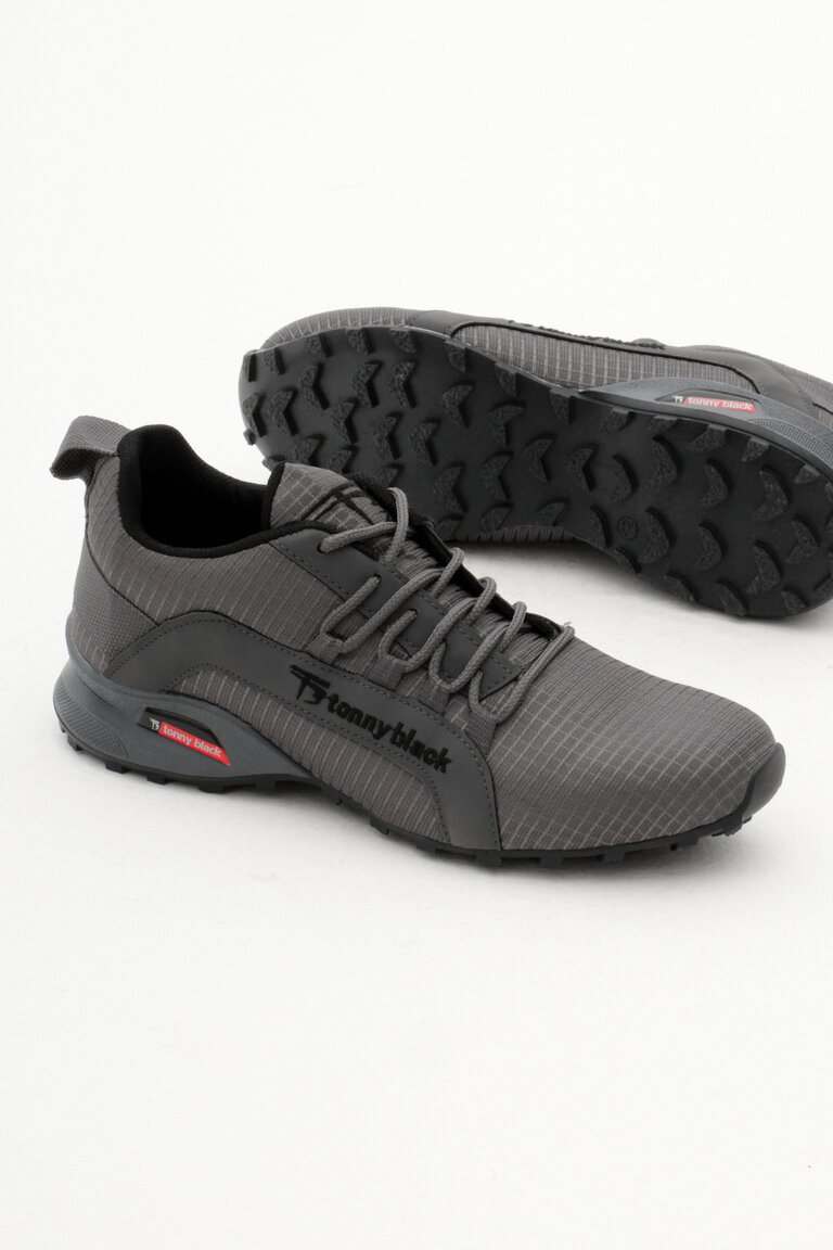 Unisex Füme Rahat Kalıp Termo Taban Bağcıklı Sneaker