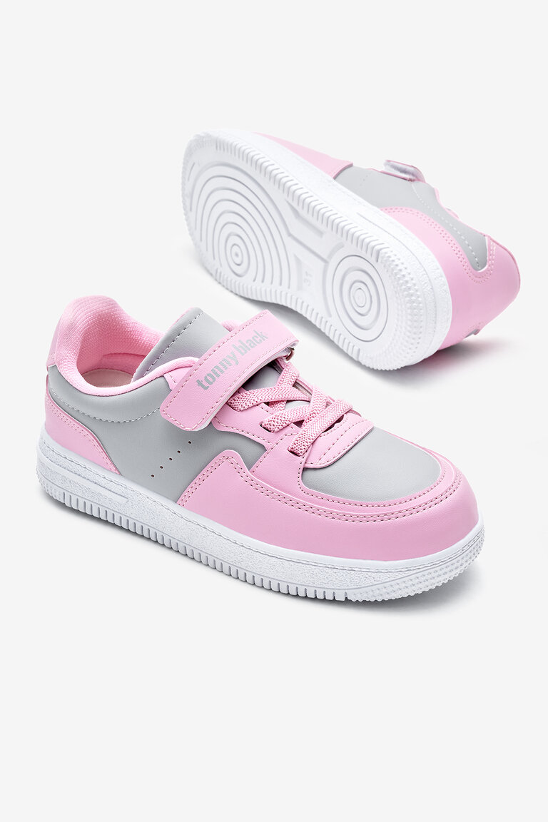 Çocuk Unisex Buz Pembe Termo Taban Cırtlı Lastik Bağcıklı Spor Ayakkabı