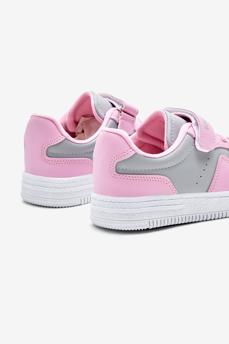 Çocuk Unisex Buz Pembe Termo Taban Cırtlı Lastik Bağcıklı Spor Ayakkabı